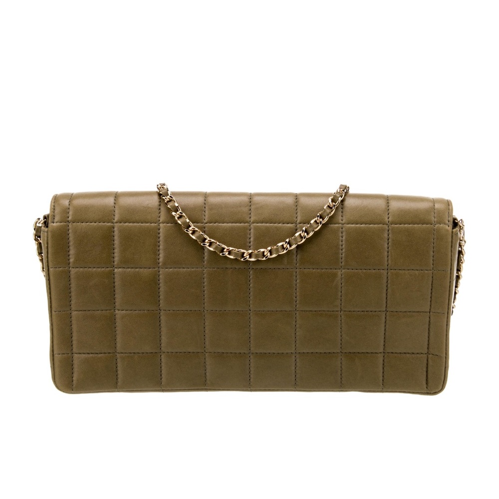 Vintage Chanel Shoulder Bag 2003 Karl Lagerfeld Collection Green Lambskin - Picture 5 of 6